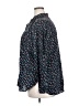 Old Navy 100% Cotton Floral Blue Long Sleeve Blouse Size XXL - photo 5