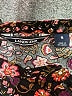 Lands' End Floral Black Long Sleeve Blouse Size 8 - photo 7