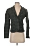 Garnet Hill 100% Acetate Tweed Green Blazer Size 2 - photo 1