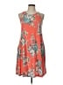 MTS Floral Orange Casual Dress Size L - photo 1