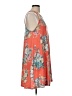 MTS Floral Orange Casual Dress Size L - photo 4
