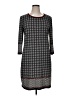 Max Studio Houndstooth Gray Casual Dress Size XL - photo 1