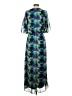Laundry by Design 100% Polyester Print Blue Casual Dress Size 2 - photo 2
