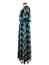 Laundry by Design 100% Polyester Print Blue Casual Dress Size 2 - photo 5