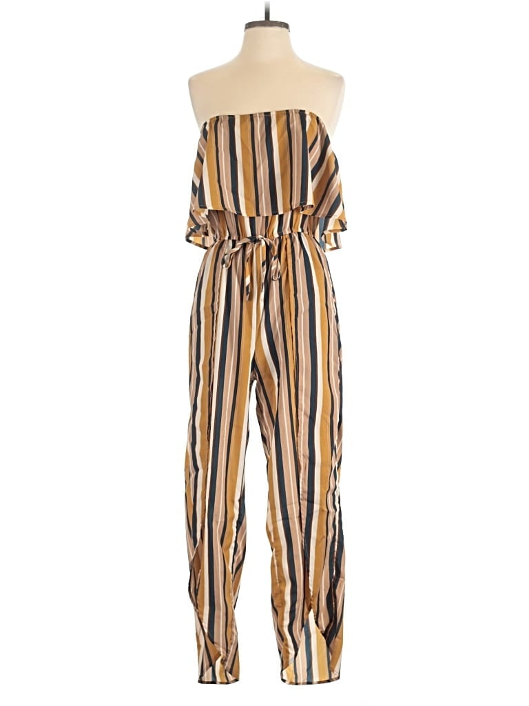 Pre-owned Fashion Nova Jumpsuit In Gold