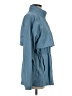 MICHAEL Michael Kors 100% Nylon Blue Raincoat Size S - photo 4