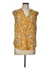 Old Navy 100% Rayon Yellow Sleeveless Blouse Size L - photo 1