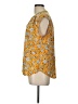 Old Navy 100% Rayon Yellow Sleeveless Blouse Size L - photo 5