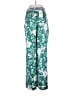 MNG 100% Polyester Print Green Casual Pants Size M - photo 2