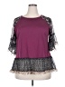 Unbranded Purple 3/4 Sleeve Top Size 2X - photo 1