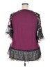 Unbranded Purple 3/4 Sleeve Top Size 2X - photo 2