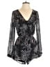 Astr 100% Polyester Paisley Black Romper Size 2 (estimated) - photo 1