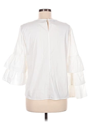 Lafayette 148 New York 3/4 Sleeve Top (view 2)