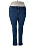 Woman Within Solid Blue Jeans Size 20 - photo 1