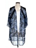 Express 100% Polyester Blue Kimono Size L - photo 1