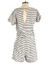 Lou & Grey for LOFT Stripes Gray Romper Size M - photo 2
