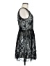 Dee Elly 100% Nylon Metallic Silver Cocktail Dress Size M - photo 4