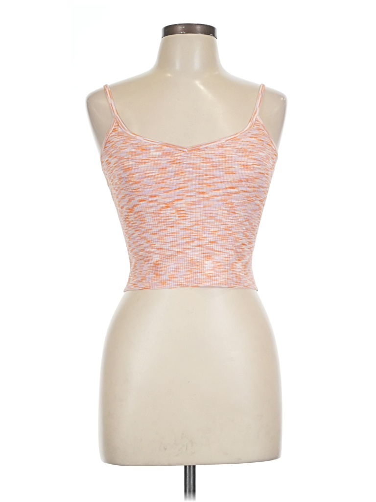 Pre-owned Express Tank Top Orange Strapless Neckline Tops