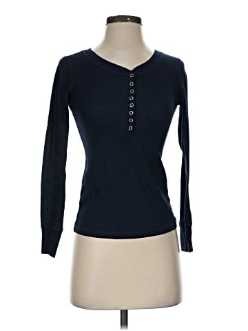 Color Story Long Sleeve Henley (view 1)