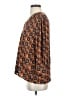 Smythe Brown Orange 3/4 Sleeve Blouse Size S - photo 5