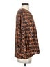 Smythe Brown Orange 3/4 Sleeve Blouse Size S - photo 4