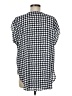 PREMISE Polka Dots Blue Short Sleeve Blouse Size M - photo 2