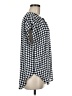 PREMISE Polka Dots Blue Short Sleeve Blouse Size M - photo 4