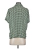 Carolina Belle 100% Polyester Print Green Short Sleeve Blouse Size S - photo 2