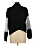 Absolutely Famous 100% Polyester Color Block Black Turtleneck Sweater Size L - photo 2
