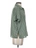 Carolina Belle 100% Polyester Print Green Short Sleeve Blouse Size S - photo 4