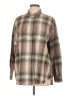 Old Navy 100% Cotton Plaid Brown Long Sleeve Button-Down Shirt Size L - photo 1