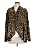 Apt. 9 Animal Print Brown Long Sleeve Blouse Size L - photo 1