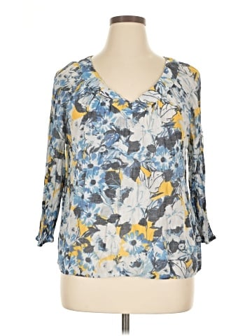 Counterparts 3/4 Sleeve Blouse (view 1)
