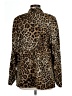 Apt. 9 Animal Print Brown Long Sleeve Blouse Size L - photo 2