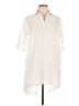 Assorted Brands Ivory 3/4 Sleeve Button-Down Shirt Size M - photo 1