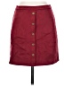 Jade Solid Burgundy Casual Skirt Size S - photo 1