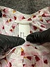 Unbranded Hearts Ivory Burgundy Long Sleeve Blouse Size 16 - photo 7