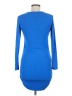 Unbranded Solid Blue Casual Dress Size M - photo 2