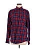 St. John's Bay 100% Cotton Plaid Red Long Sleeve Button-Down Shirt Size M - photo 1