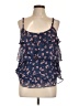 Torrid 100% Polyester Blue Sleeveless Blouse Size Lg Plus (0) - photo 1