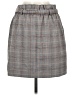 Express Plaid Gray Casual Skirt Size M - photo 2