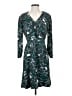 CAbi Print Teal Cocktail Dress Size S - photo 1