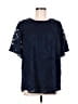 Unbranded Blue Short Sleeve Blouse Size M - photo 1