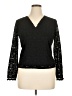 Emma James Black Long Sleeve Top Size XL - photo 1