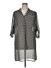 Tacera Chevron-herringbone Silver Casual Dress Size XL - photo 1