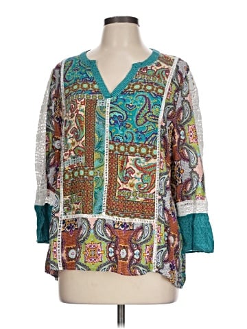 Calessa 3/4 Sleeve Blouse (view 1)