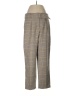 Ann Taylor Plaid Gray Brown Casual Pants Size 8 - photo 1