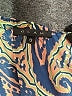 Glam 100% Polyester Paisley Blue Cocktail Dress Size S - photo 7
