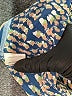 Glam 100% Polyester Paisley Blue Cocktail Dress Size S - photo 9