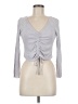 6ixty 8ight Purple Gray Long Sleeve Top Size M - photo 1